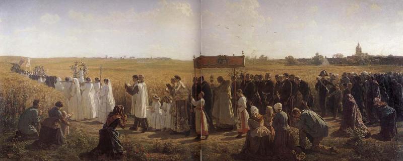 Jules Breton La Benediction des bles en Artois oil painting picture